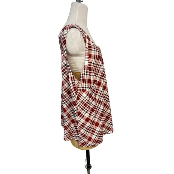 Torrid Challis Tank Ocean Sunset Plaid Women’s Size NWT Various sizes - Picture 2 of 6